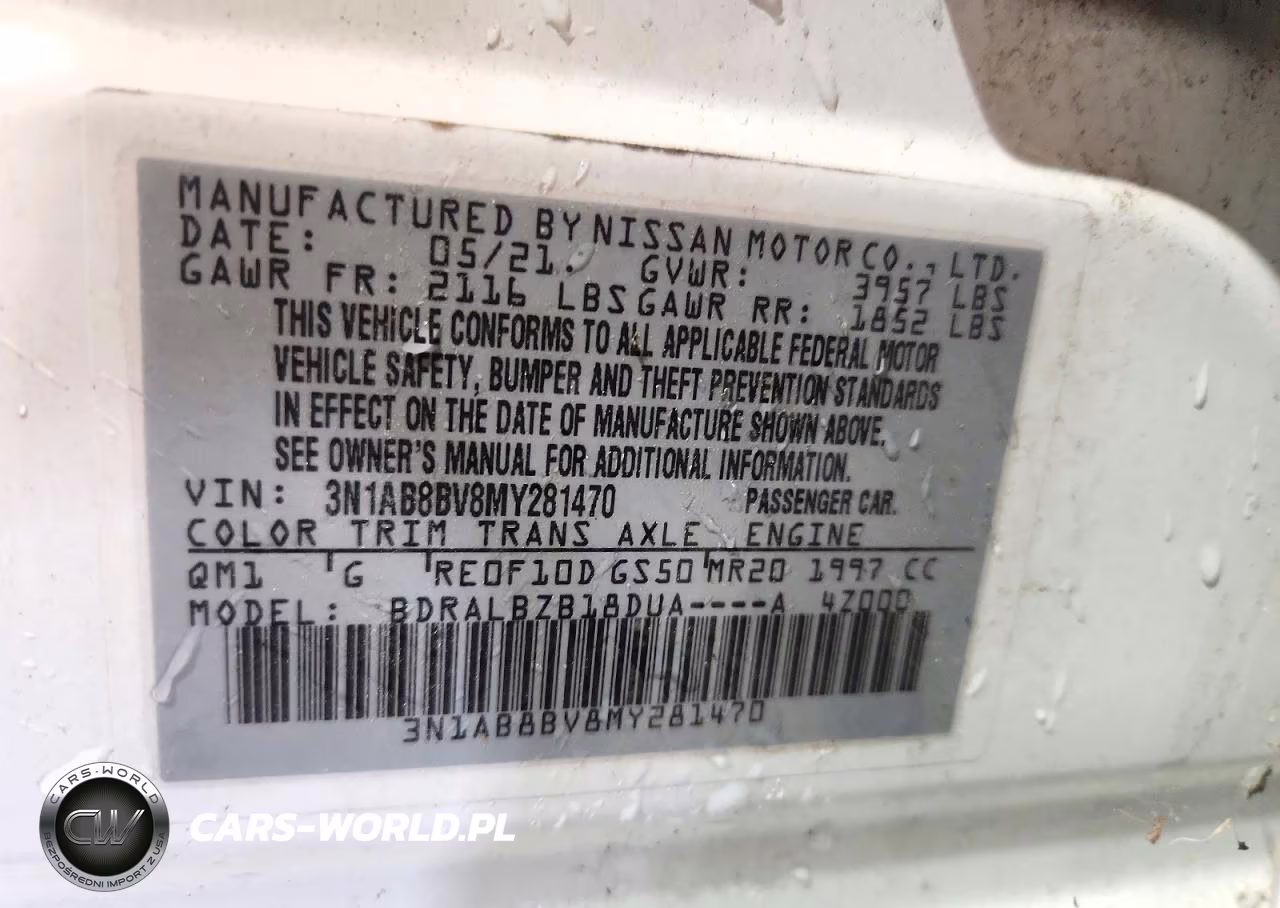2021 Nissan Sentra S VIN:3N1AB8BV8MY281470 - 12