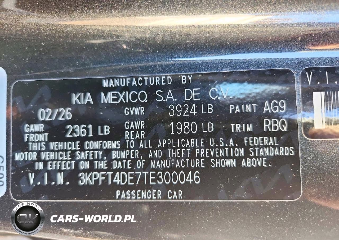 2026 Kia K4 Lxs VIN:3KPFT4DE7TE300046 - 13