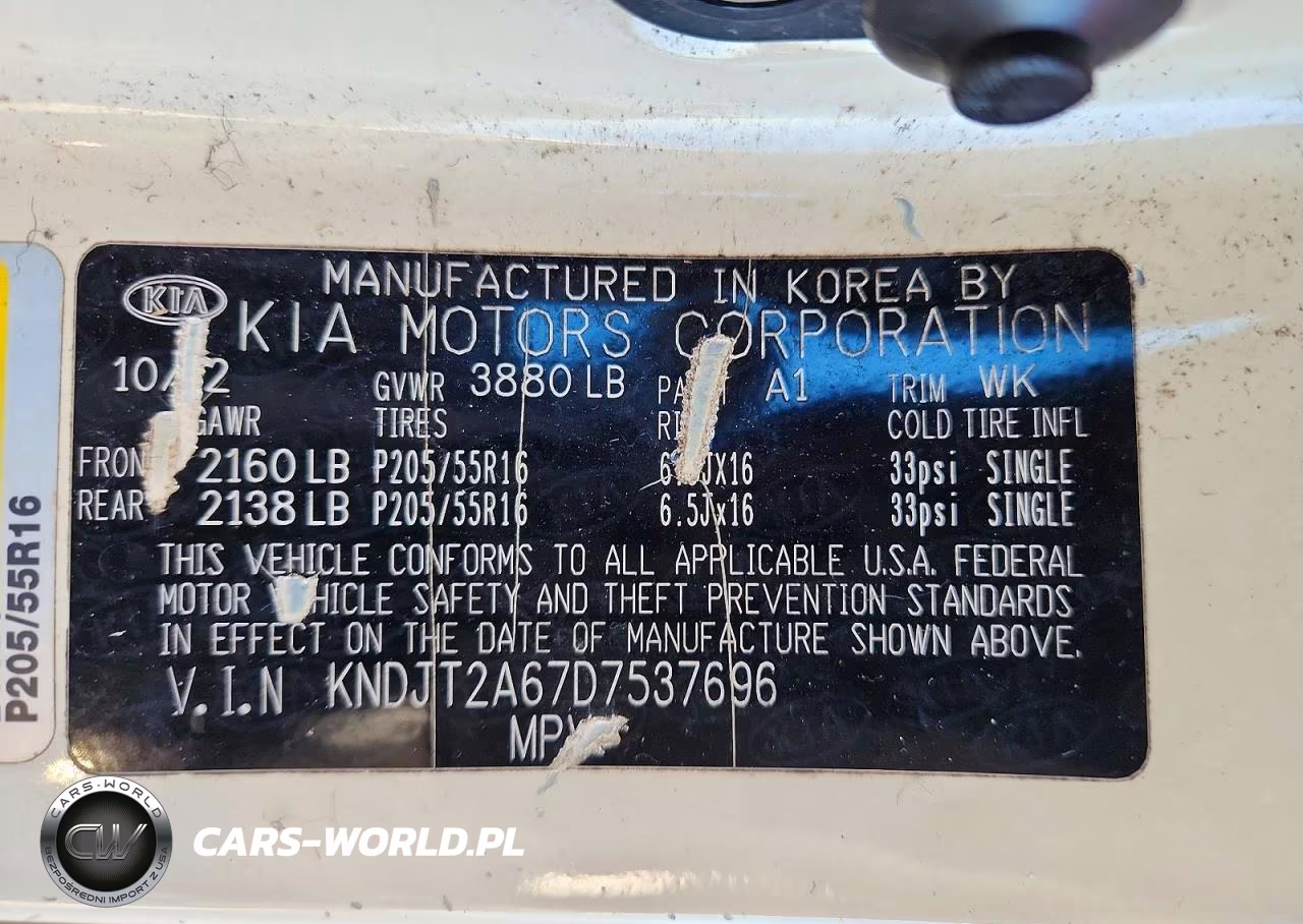 2013 Kia Soul + VIN:KNDJT2A67D7537696 - 12