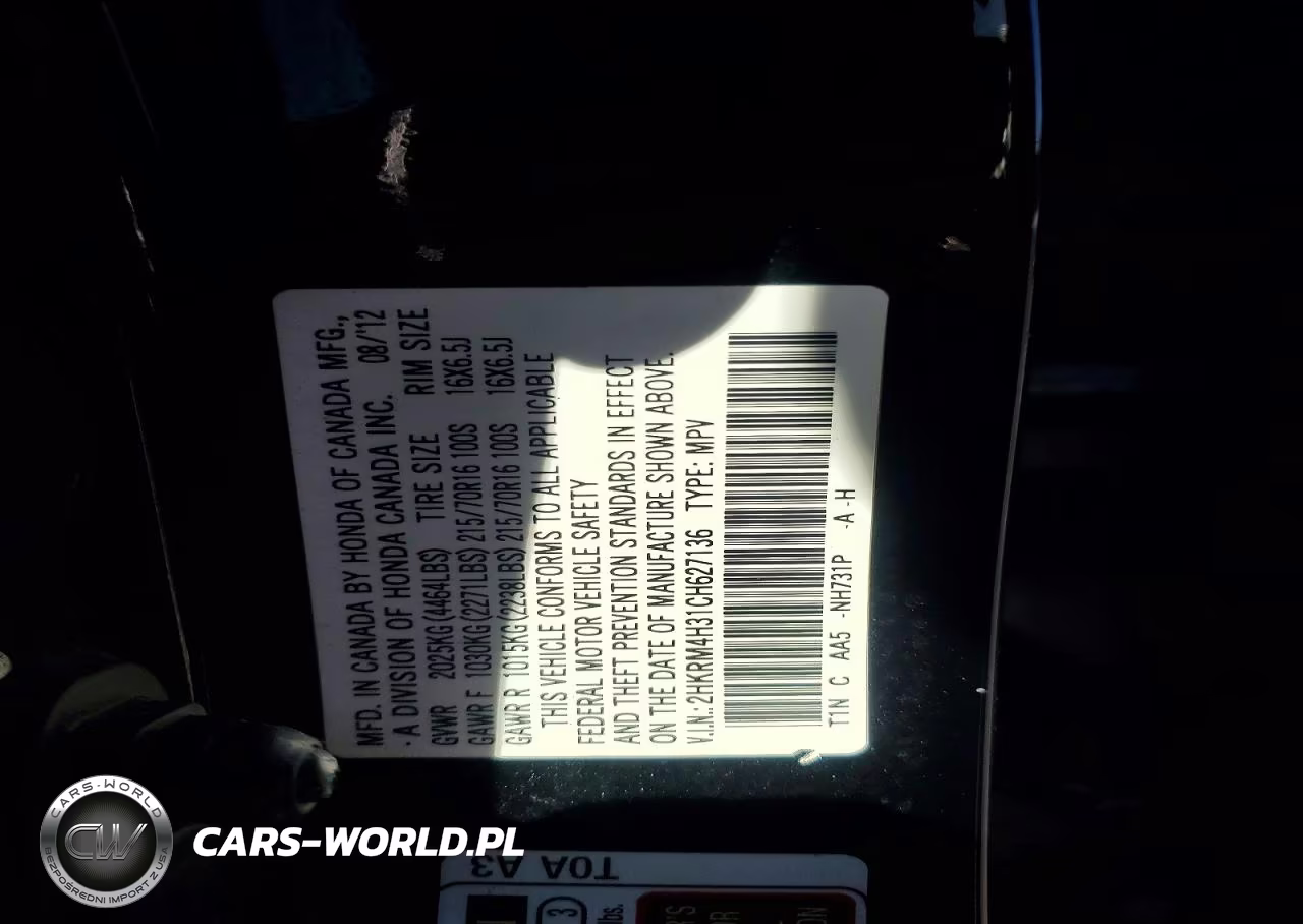 2012 Honda Cr-V Lx VIN:2HKRM4H31CH627136 - 13