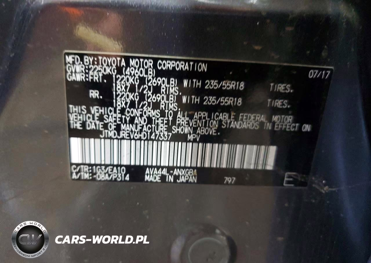 2017 Toyota Rav4 Hv Limited VIN:JTMDJREV6HD147337 - 12