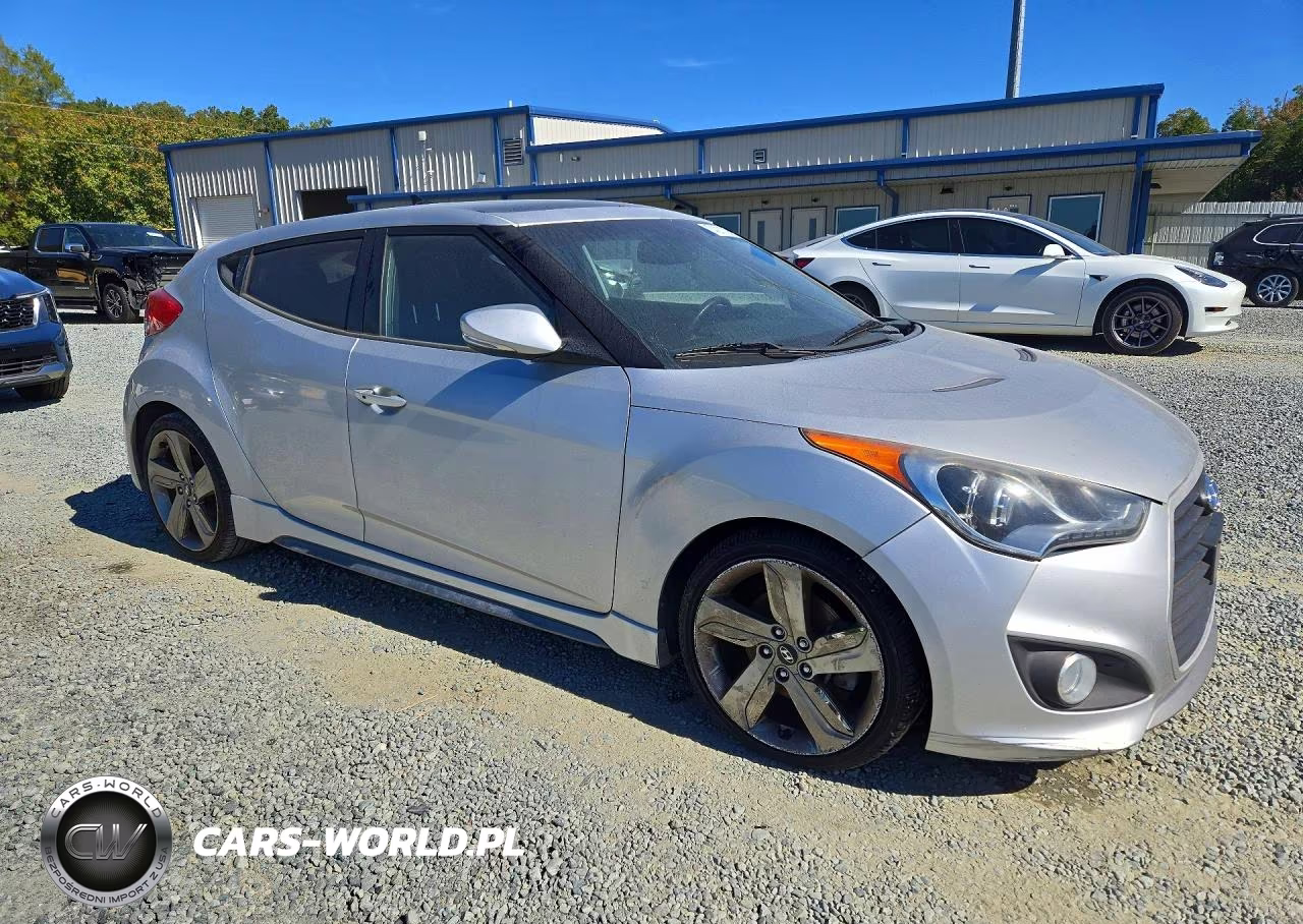 2013 Hyundai Veloster Turbo VIN:KMHTC6AE9DU100822 - 4