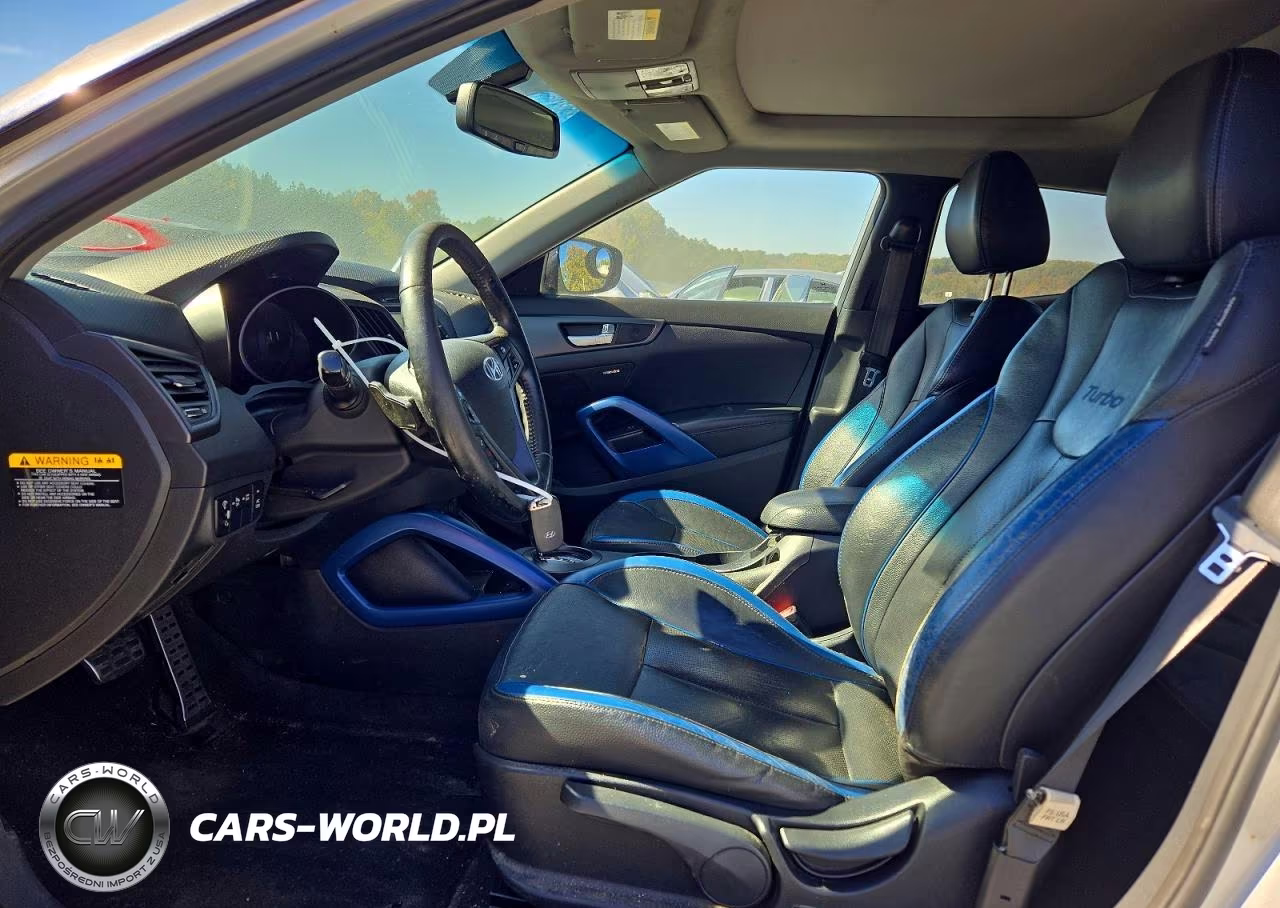 2013 Hyundai Veloster Turbo VIN:KMHTC6AE9DU100822 - 7