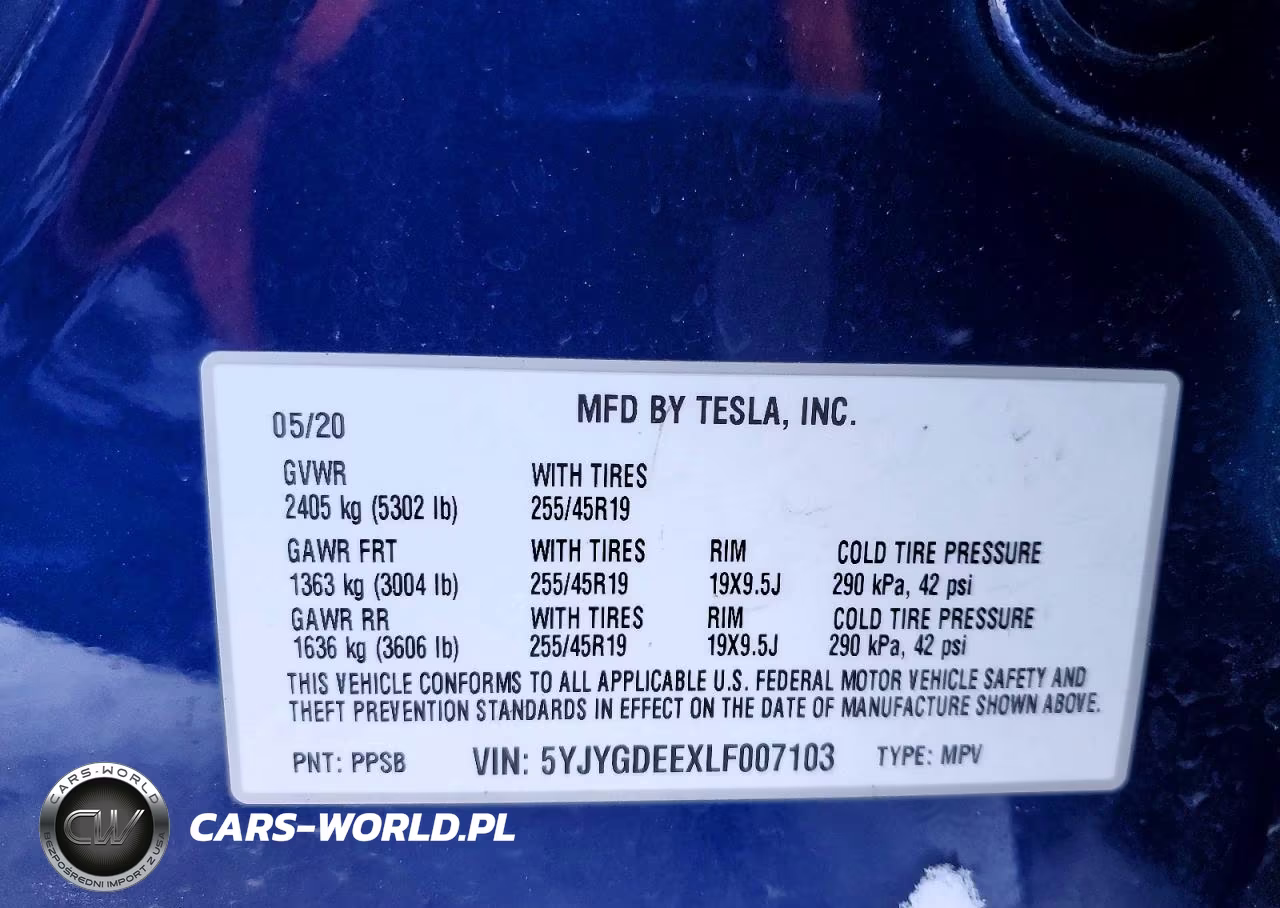 2020 Tesla Model Y VIN:5YJYGDEEXLF007103 - 12