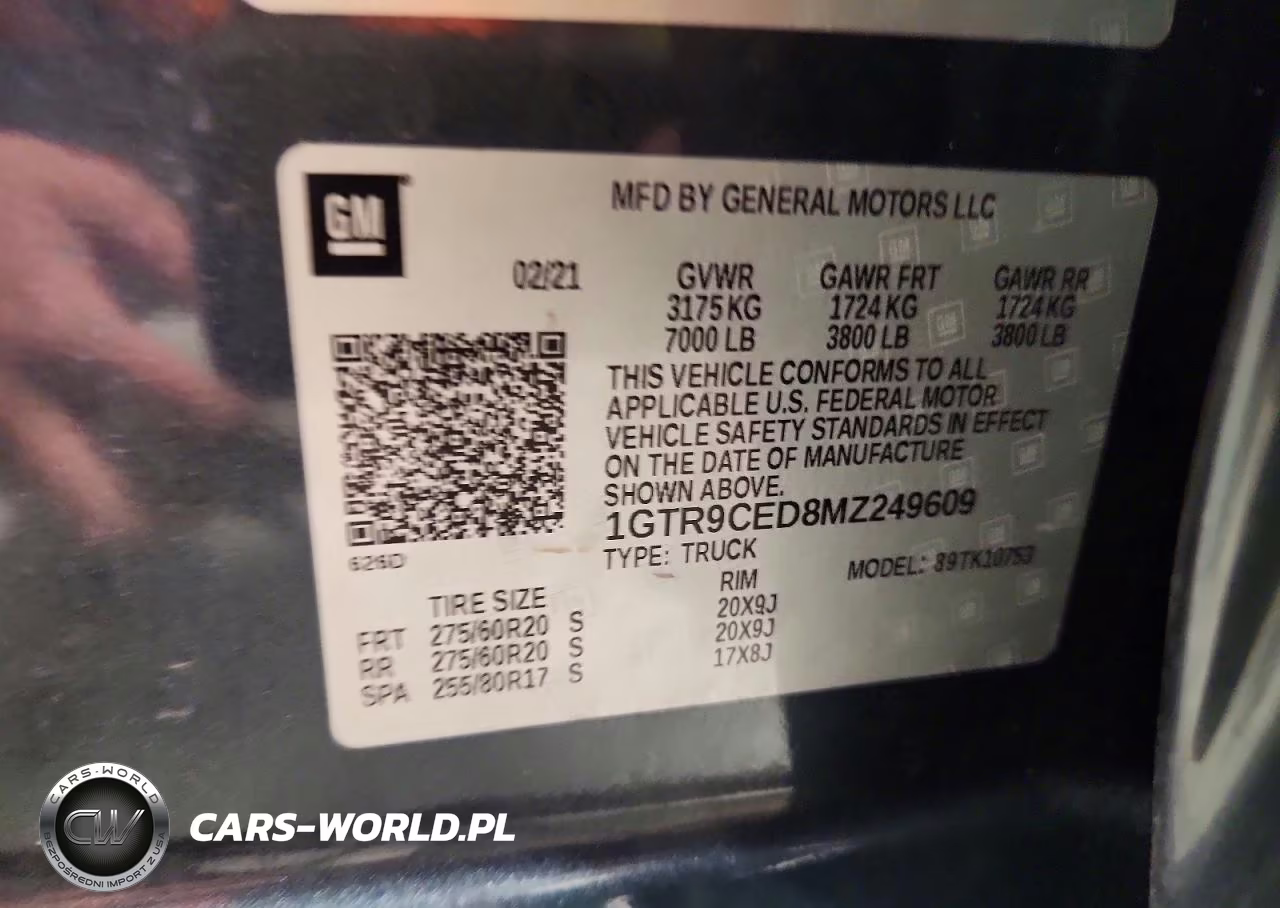 2021 GMC Sierra K1500 Elevation VIN:1GTR9CED8MZ249609 - 12