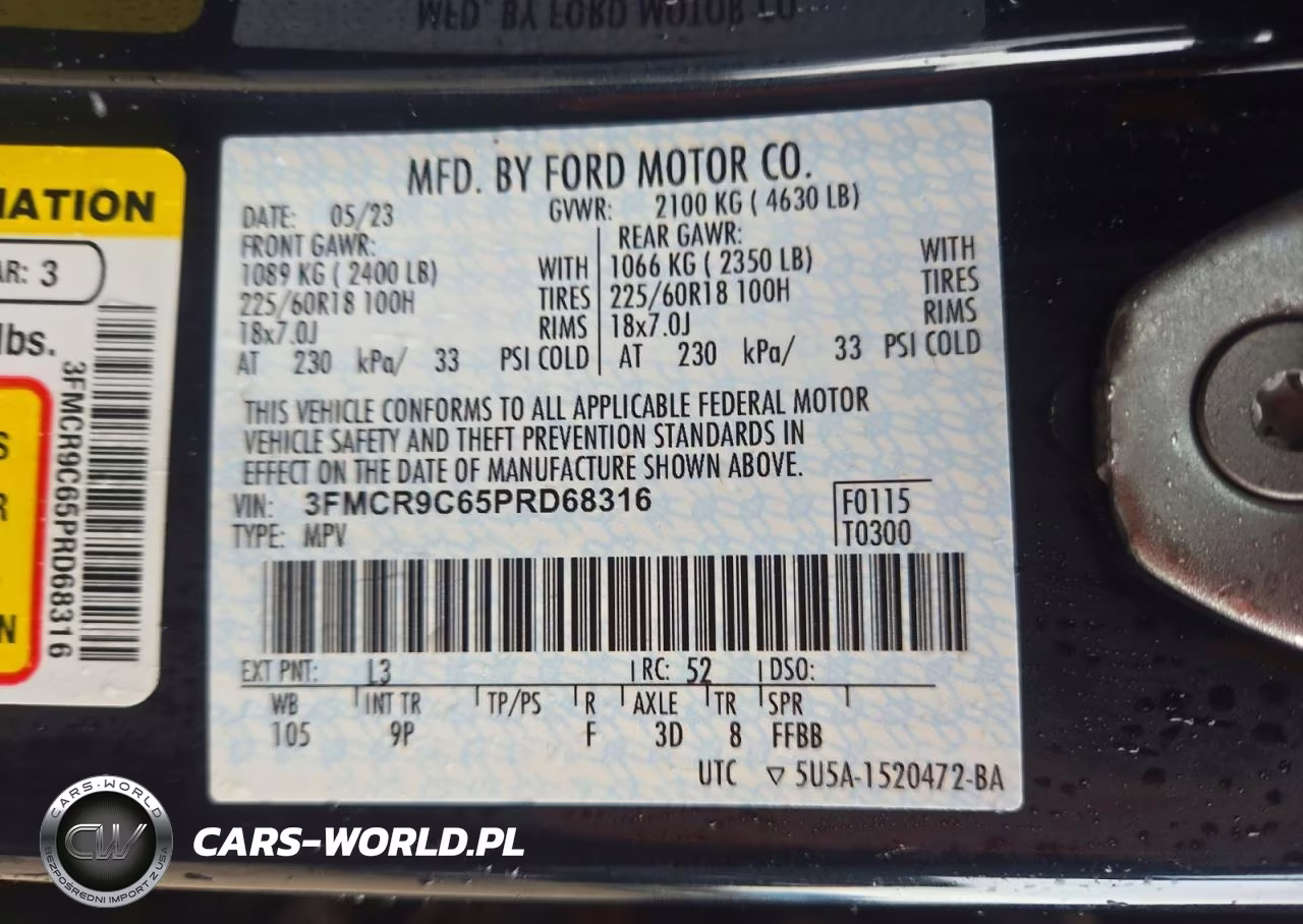 2023 Ford Bronco Sport Outer Banks VIN:3FMCR9C65PRD68316 - 13