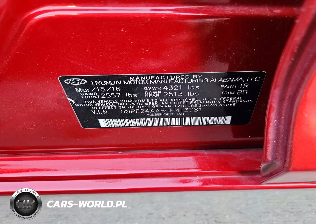2016 Hyundai Sonata Eco VIN:5NPE24AA8GH413781 - 12