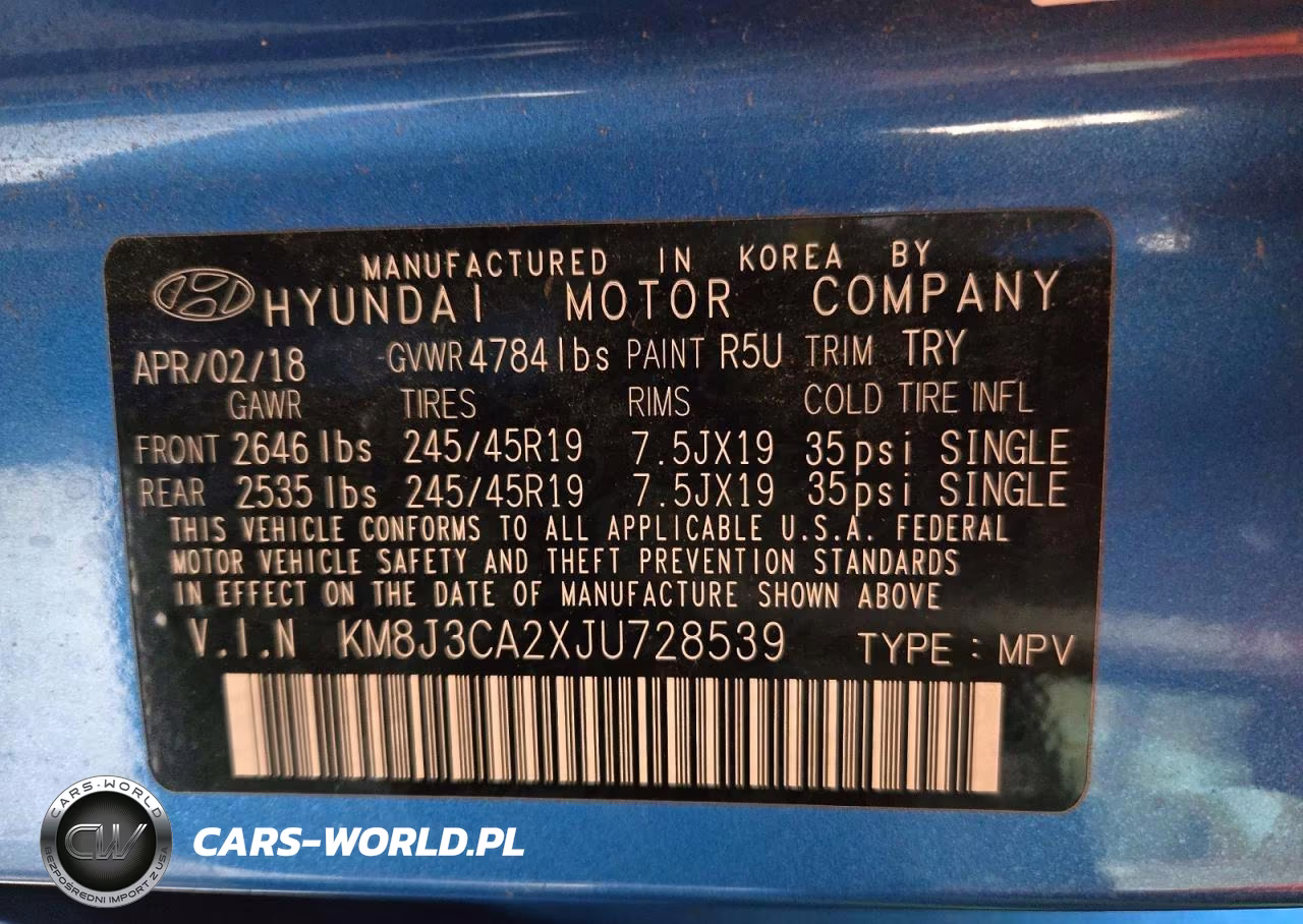2018 Hyundai Tucson Value VIN:KM8J3CA2XJU728539 - 12