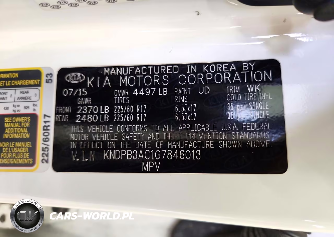 2016 Kia Sportage Lx VIN:KNDPB3AC1G7846013 - 13
