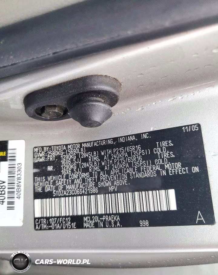 2006 Toyota Sienna Le 8 Passenger VIN:5TDZA23C06S421986 - 13