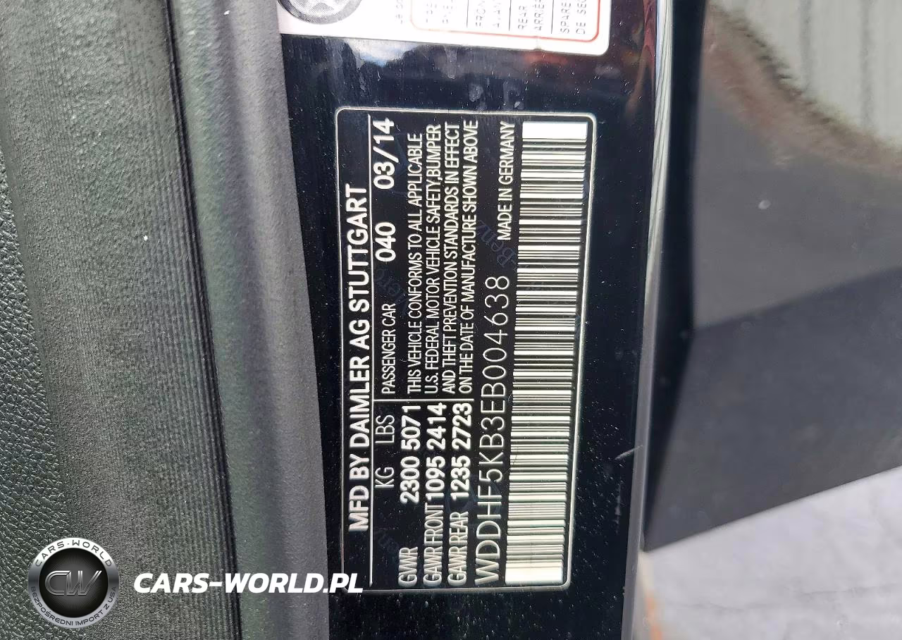 2014 Mercedes-Benz E 350 VIN:WDDHF5KB3EB004638 - 12