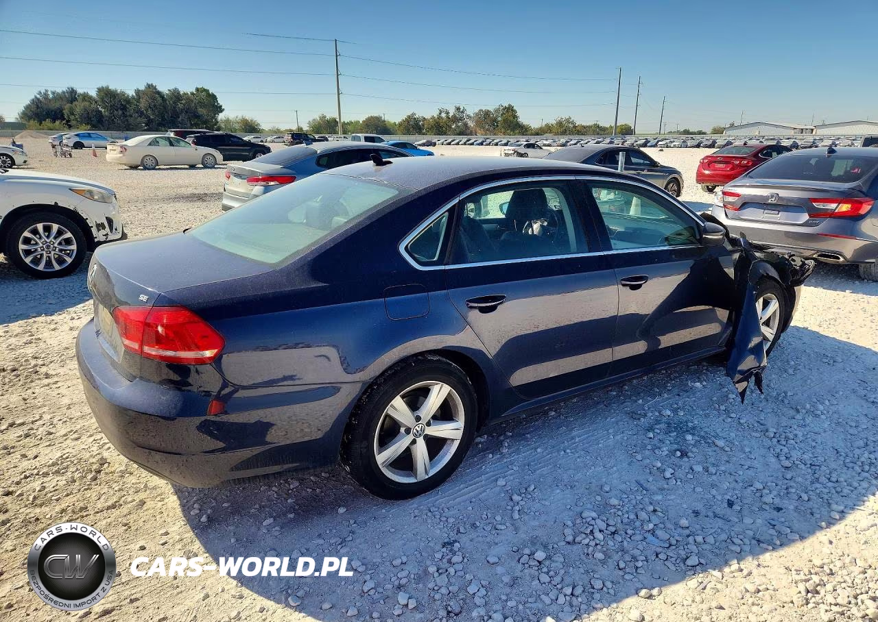 2012 Volkswagen Passat Se VIN:1VWBP7A38CC088091 - 3