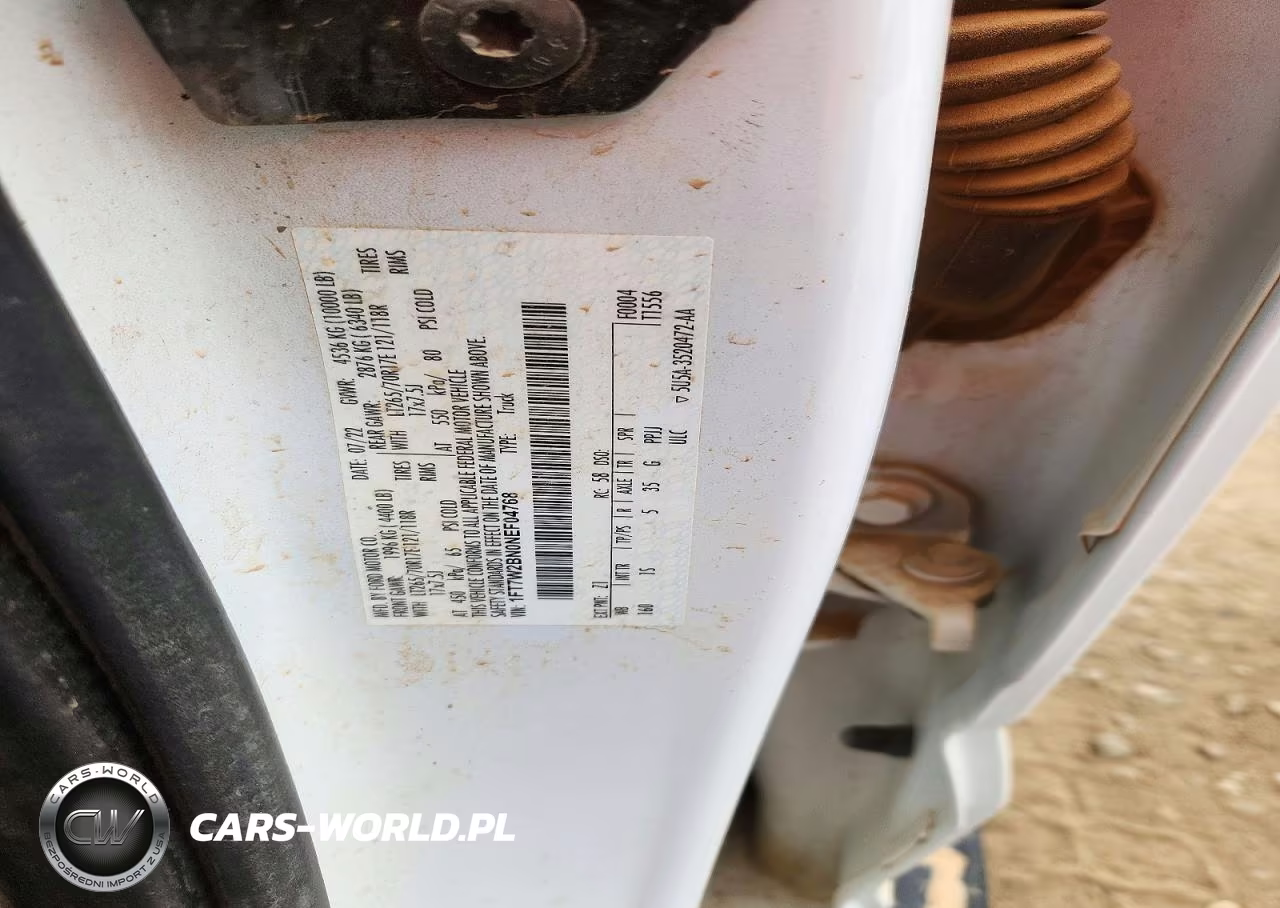 2022 Ford F250 Super Duty VIN:1FT7W2BN0NEF04768 - 12