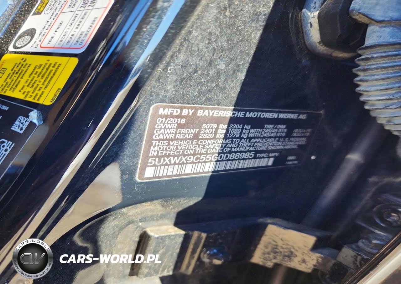 2016 BMW X3 xDrive28I VIN:5UXWX9C55G0D88985 - 13