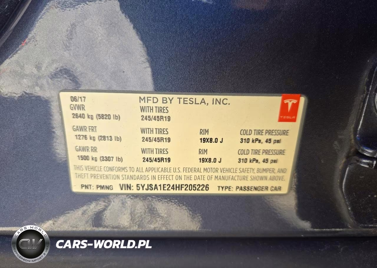 2017 Tesla Model S VIN:5YJSA1E24HF205226 - 12