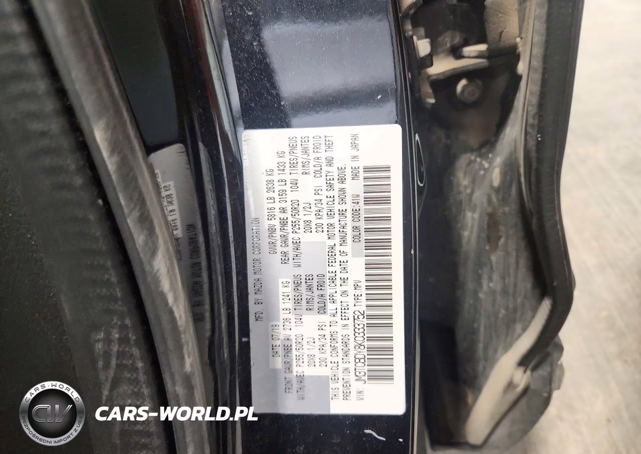 2019 Mazda Cx-9 Grand Touring VIN:JM3TCBDY8K0333752 - 13