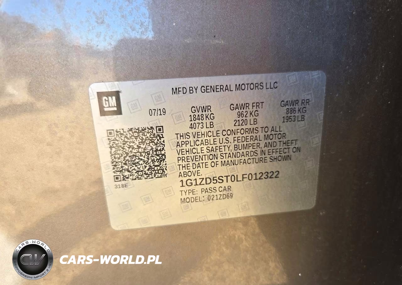 2020 Chevrolet Malibu Lt VIN:1G1ZD5ST0LF012322 - 12