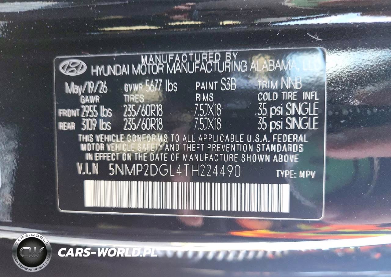 2026 Hyundai Santa Fe Sel VIN:5NMP2DGL4TH224490 - 13