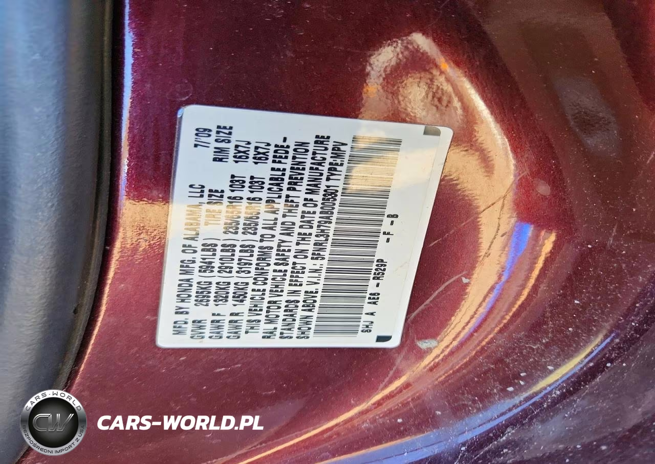 2010 Honda Odyssey Exl VIN:5FNRL3H79AB005301 - 13