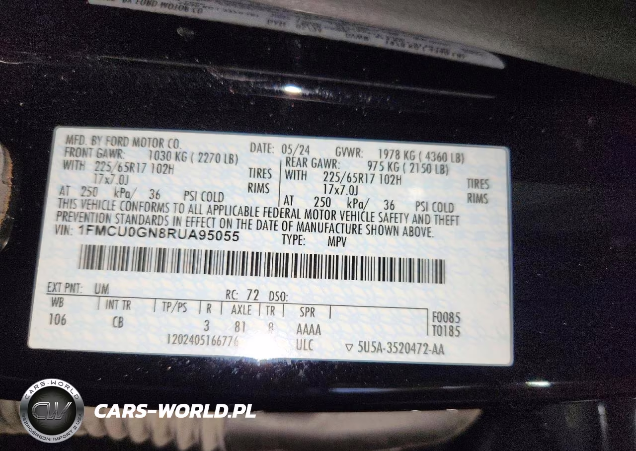 2024 Ford Escape Active VIN:1FMCU0GN8RUA95055 - 14