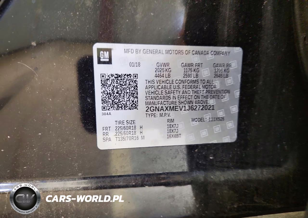 2018 Chevrolet Equinox Premier VIN:2GNAXMEV1J6272021 - 13