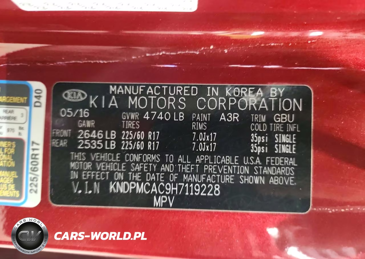 2017 Kia Sportage Lx VIN:KNDPMCAC9H7119228 - 13