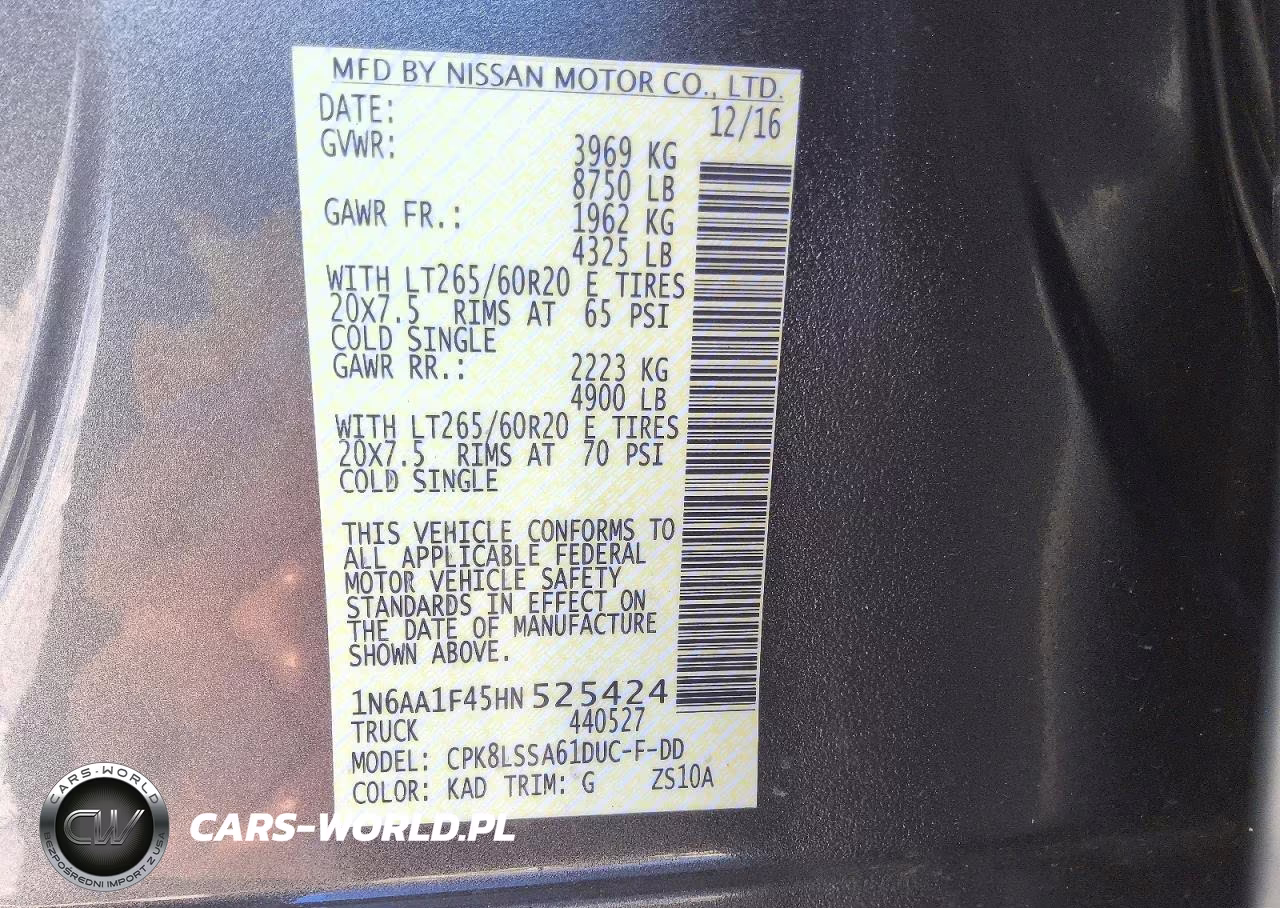 2017 Nissan Titan Xd S VIN:1N6AA1F45HN525424 - 12