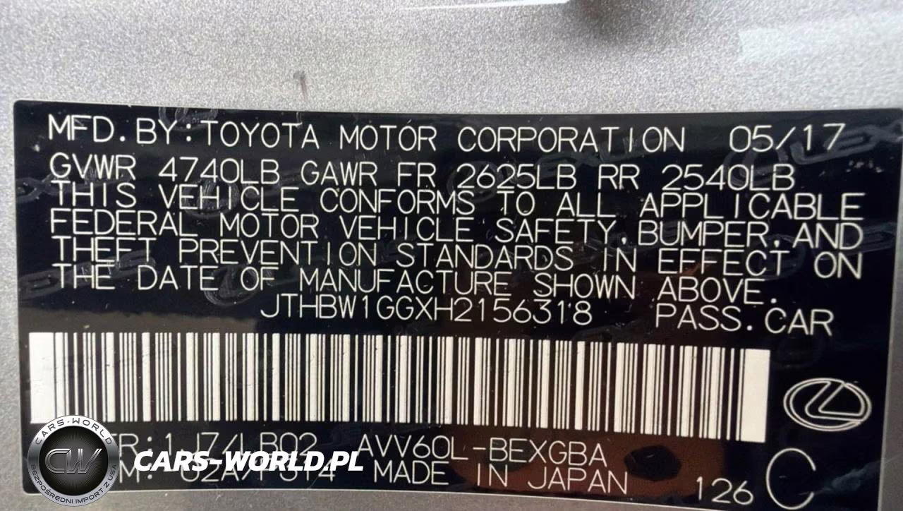 2017 Lexus Es 300H VIN:JTHBW1GGXH2156318 - 10