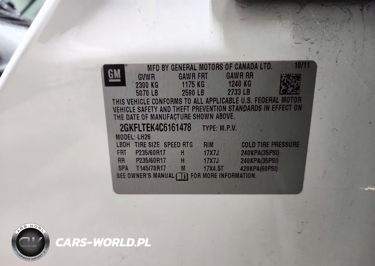 2012 GMC Terrain Sle VIN:2GKFLTEK4C6161478 - 13