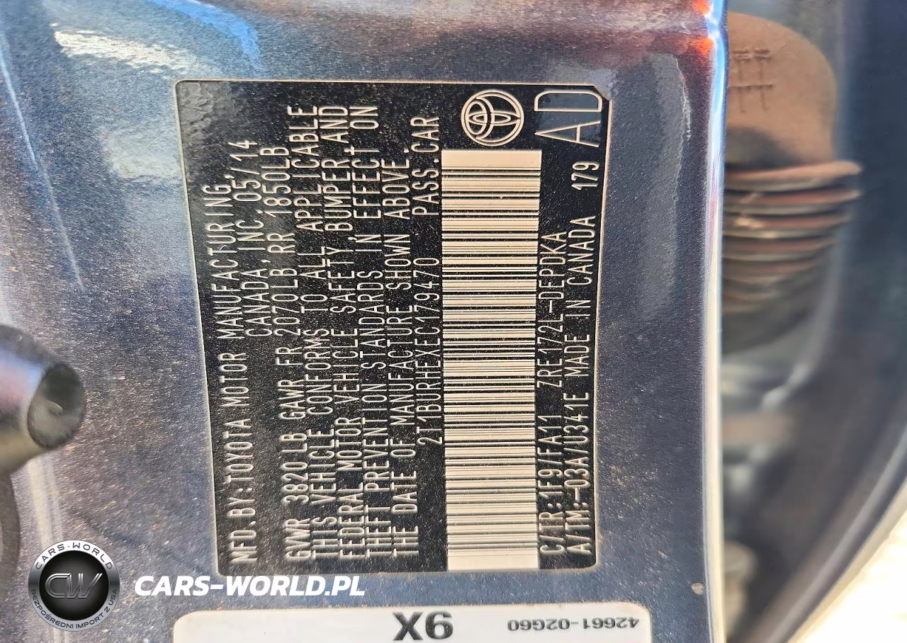 2014 Toyota Corolla L VIN:2T1BURHEXEC179470 - 12