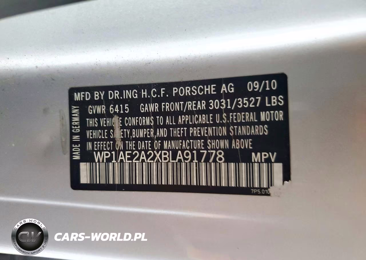 2011 Porsche Cayenne S Hybrid VIN:WP1AE2A2XBLA91778 - 13