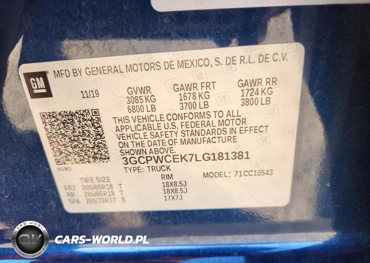 2020 Chevrolet Silverado C1500 Lt VIN:3GCPWCEK7LG181381 - 12