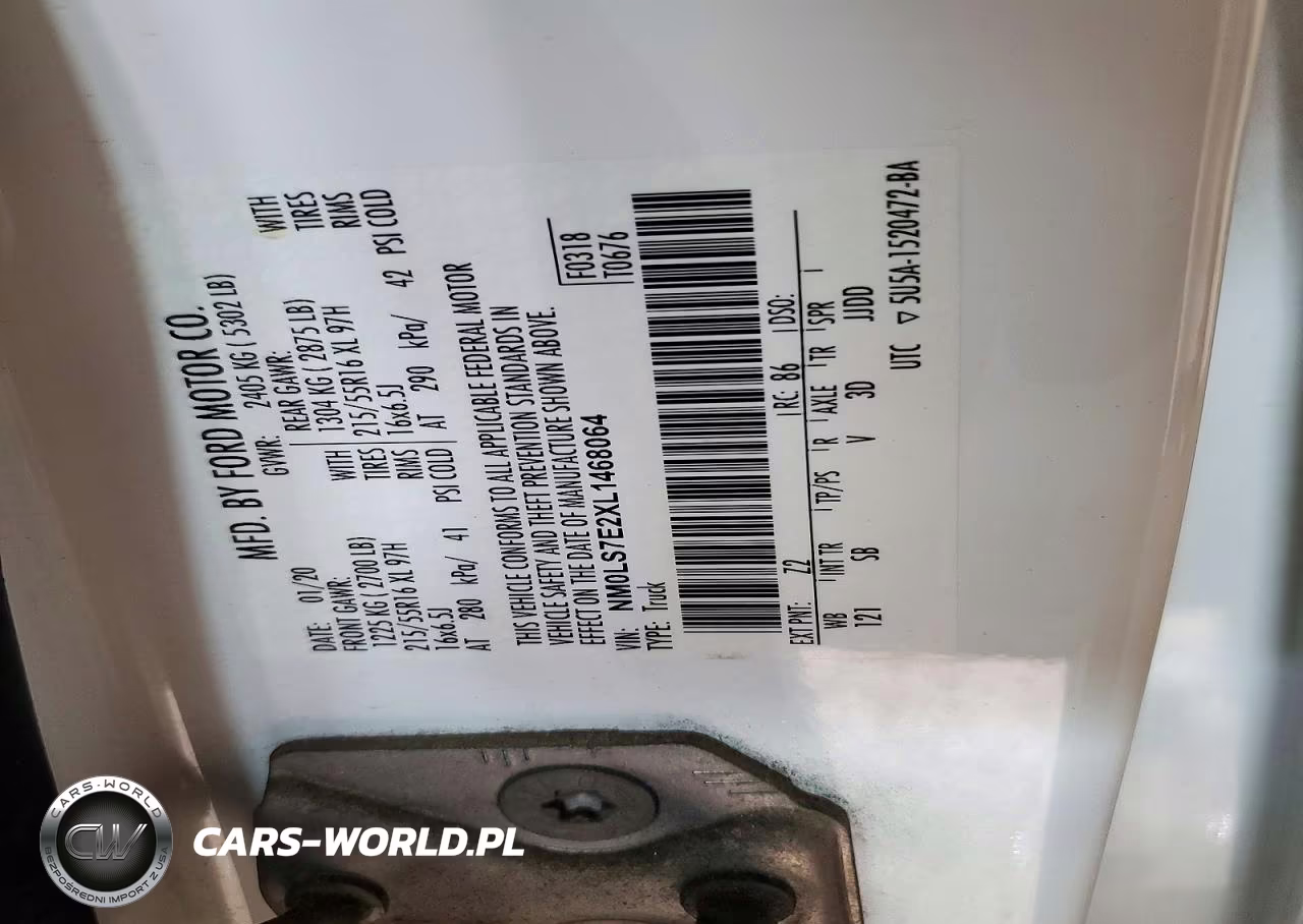 2020 Ford Transit Connect Xl Delivery Van VIN:NM0LS7E2XL1468064 - 13