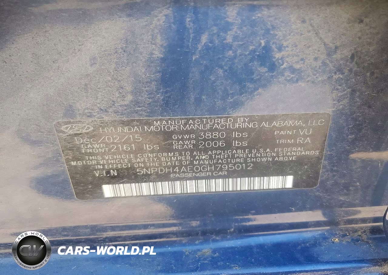 2016 Hyundai Elantra Se VIN:5NPDH4AE0GH795012 - 13