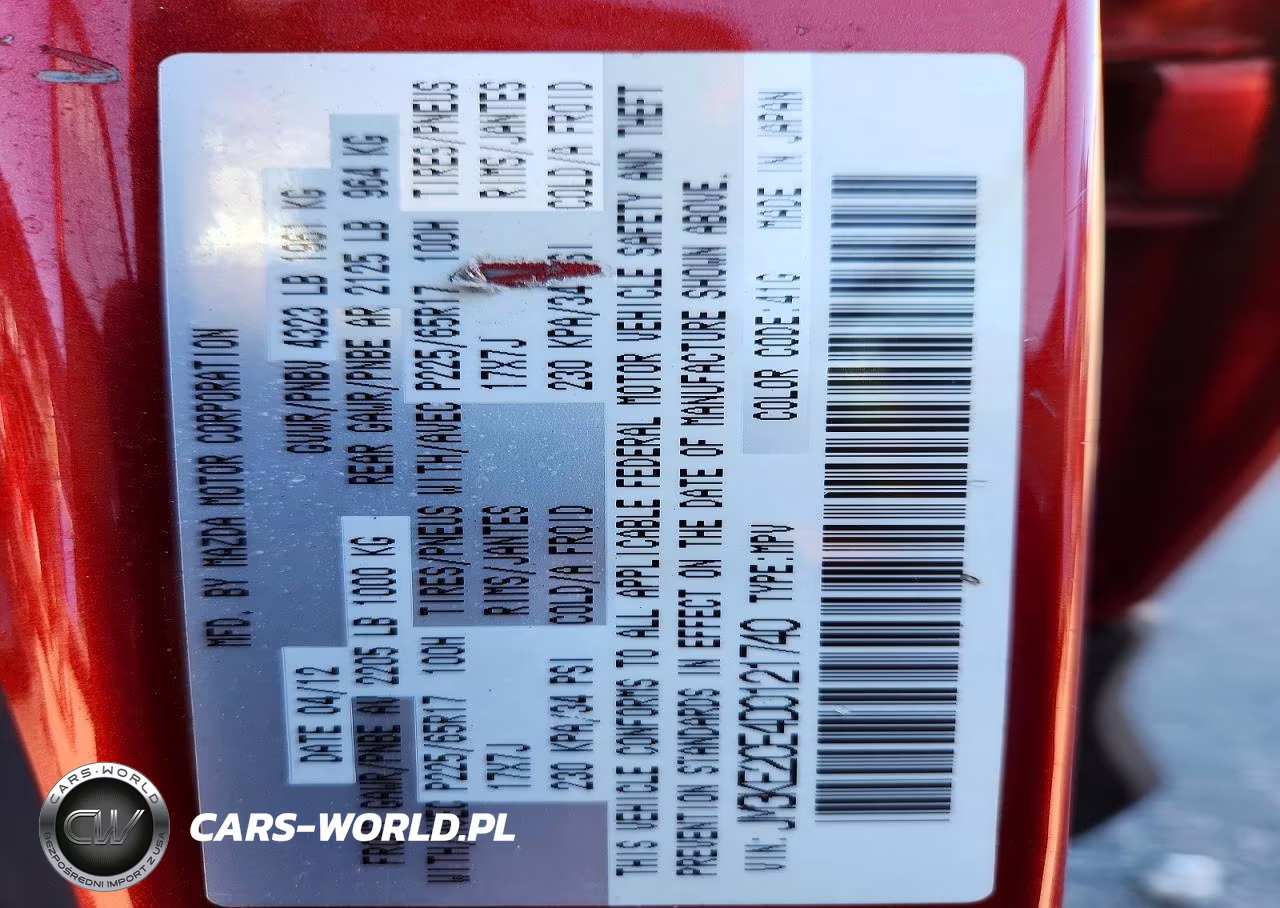 2013 Mazda Cx-5 Touring VIN:JM3KE2CE4D0121740 - 13