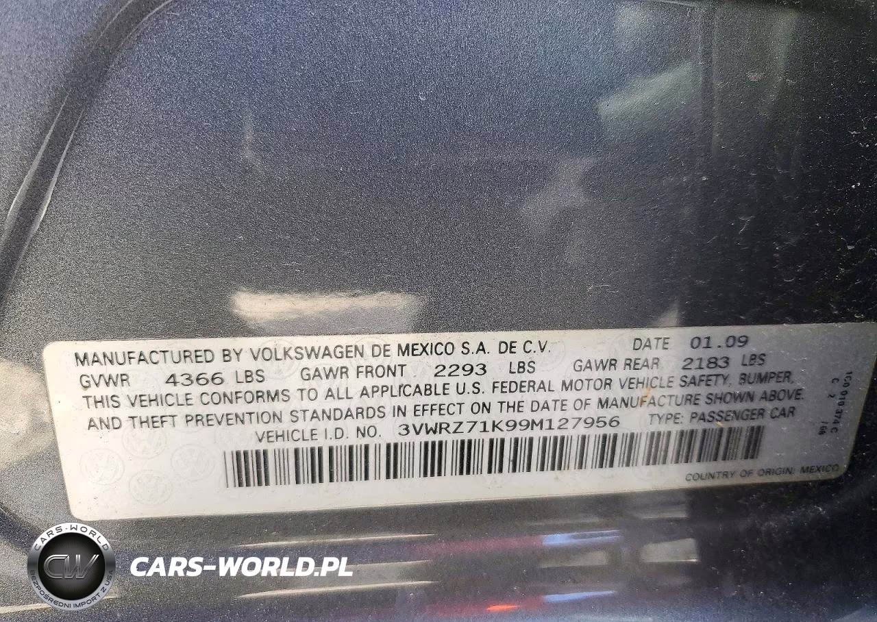 2009 Volkswagen Jetta Se VIN:3VWRZ71K99M127956 - 12