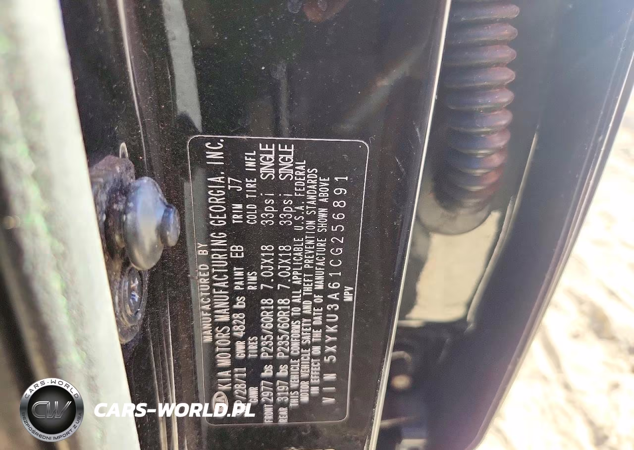 2012 Kia Sorento Ex VIN:5XYKU3A61CG256891 - 13