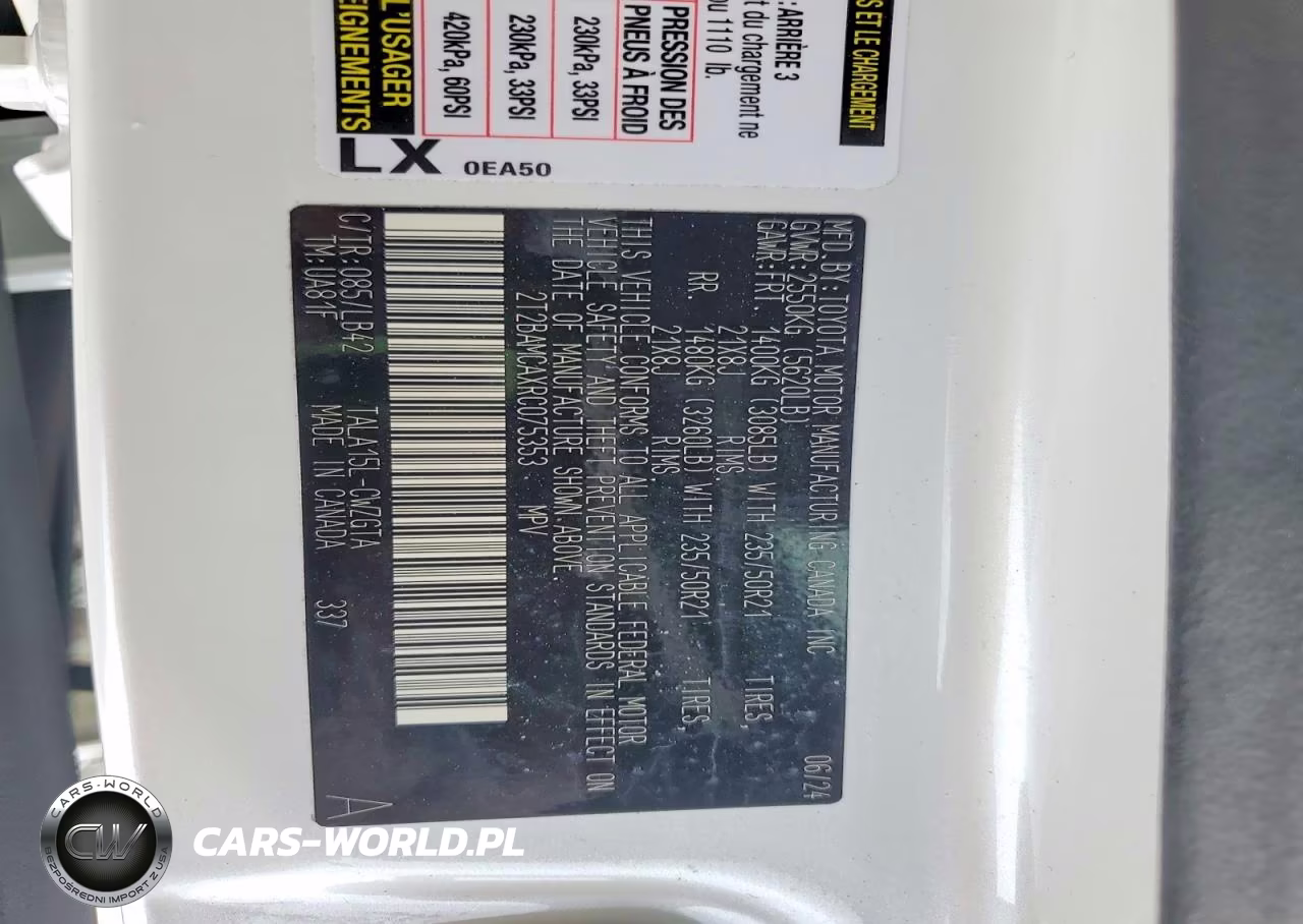 2024 Lexus Rx 350 Base VIN:2T2BAMCAXRC075353 - 13