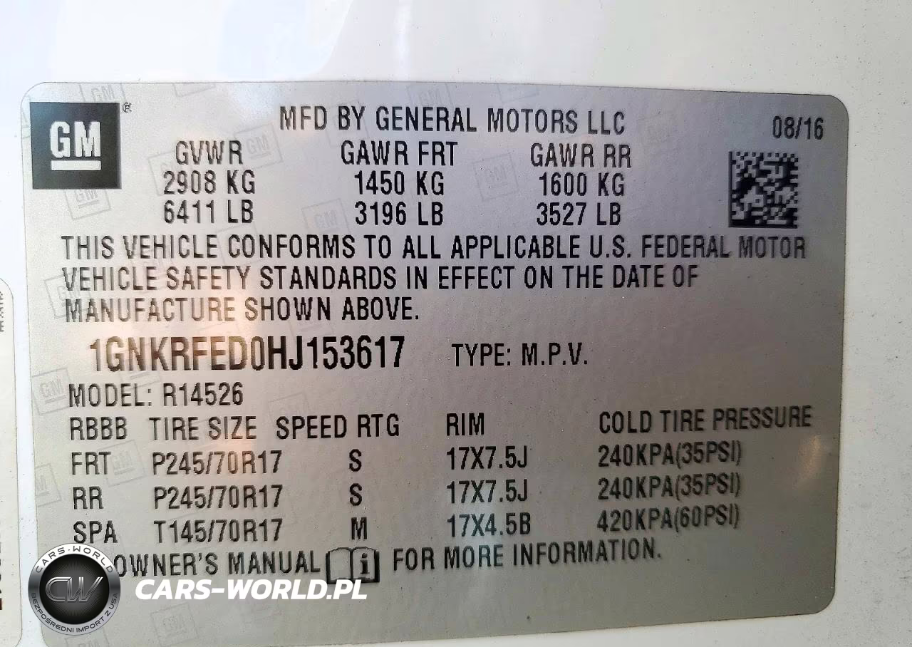 2017 Chevrolet Traverse Ls VIN:1GNKRFED0HJ153617 - 13