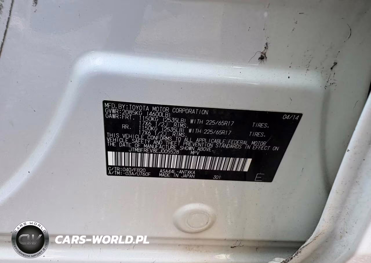 2014 Toyota Rav4 Le VIN:JTMBFREV8EJ005528 - 10