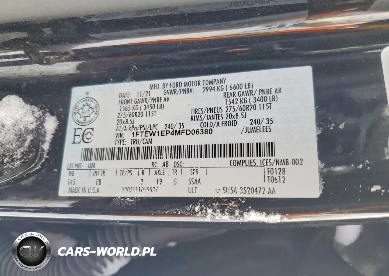 2021 Ford F150 Supercrew VIN:1FTEW1EP4MFD06380 - 12