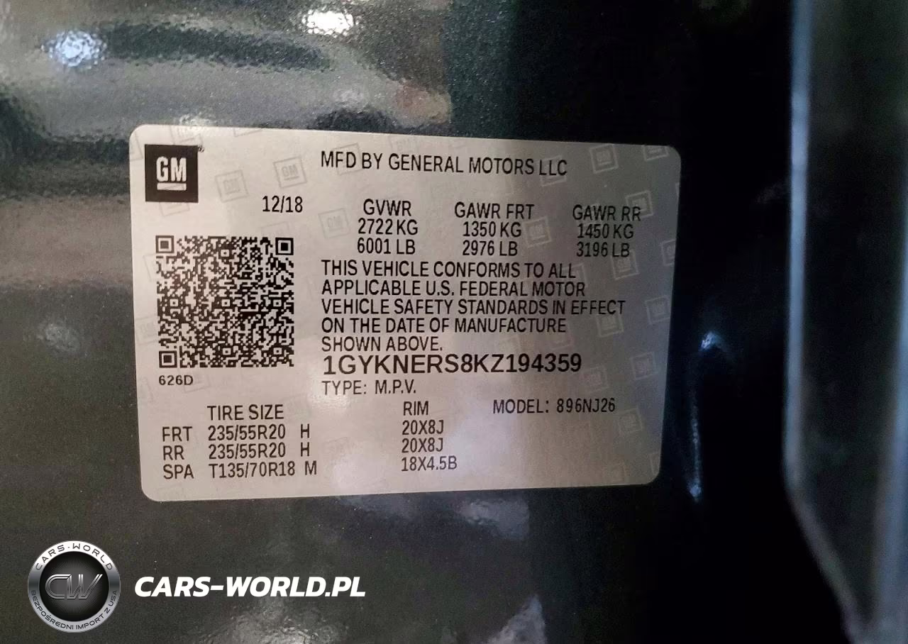 2019 Cadillac Xt5 Premium Luxury VIN:1GYKNERS8KZ194359 - 13