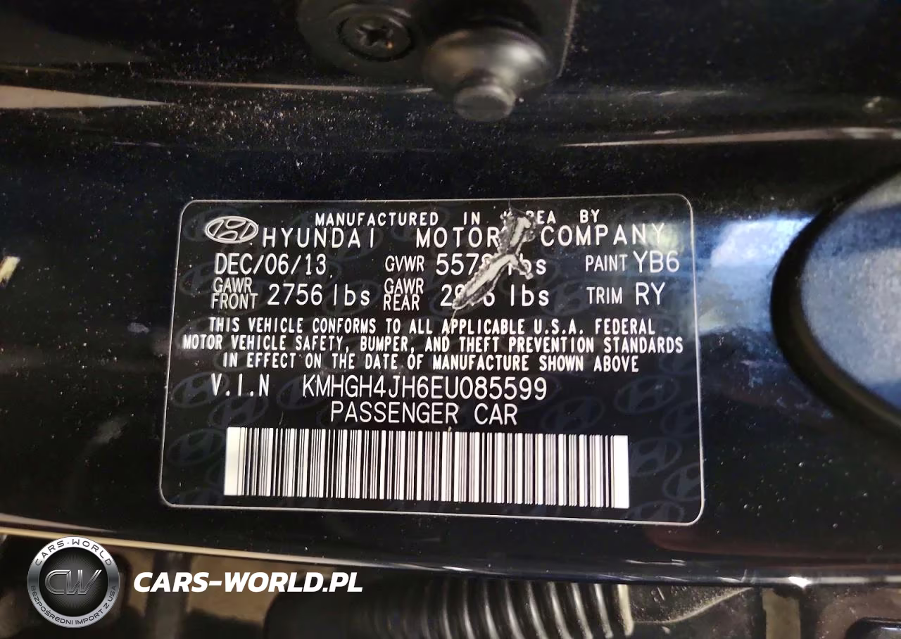 2014 Hyundai Equus Signature VIN:KMHGH4JH6EU085599 - 12