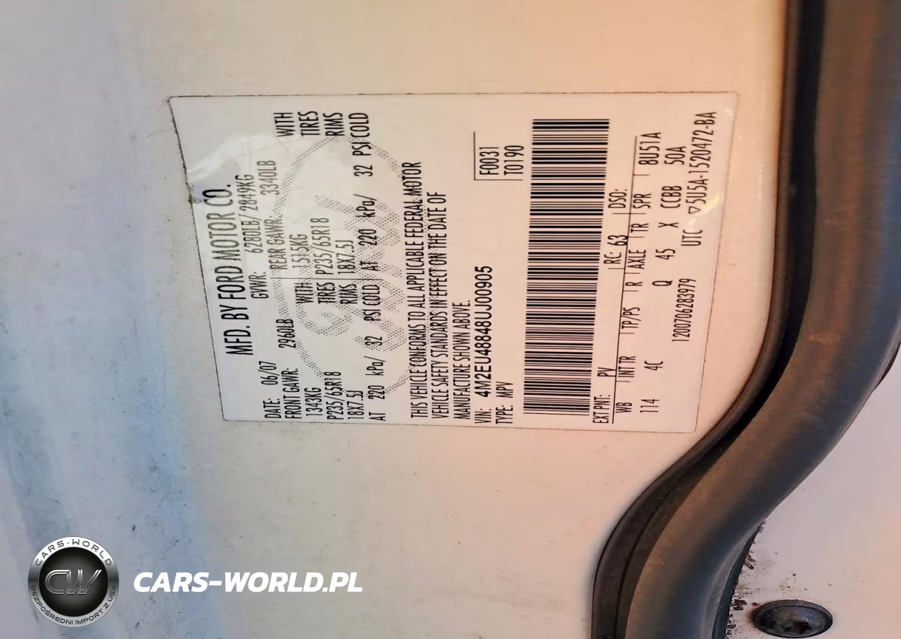 2008 Mercury Mountaineer Premier VIN:4M2EU48848UJ00905 - 13