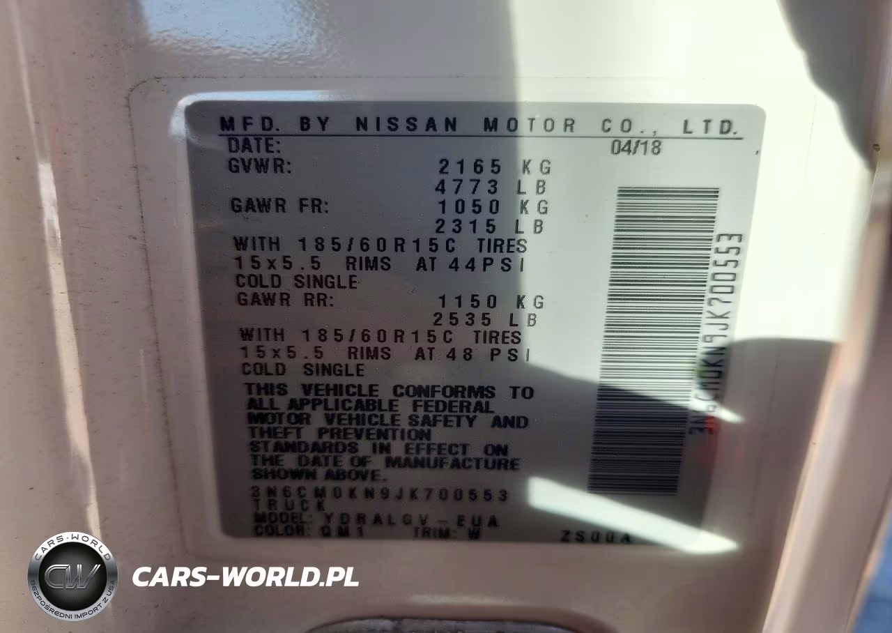 2018 Nissan Nv200 S VIN:3N6CM0KN9JK700553 - 13