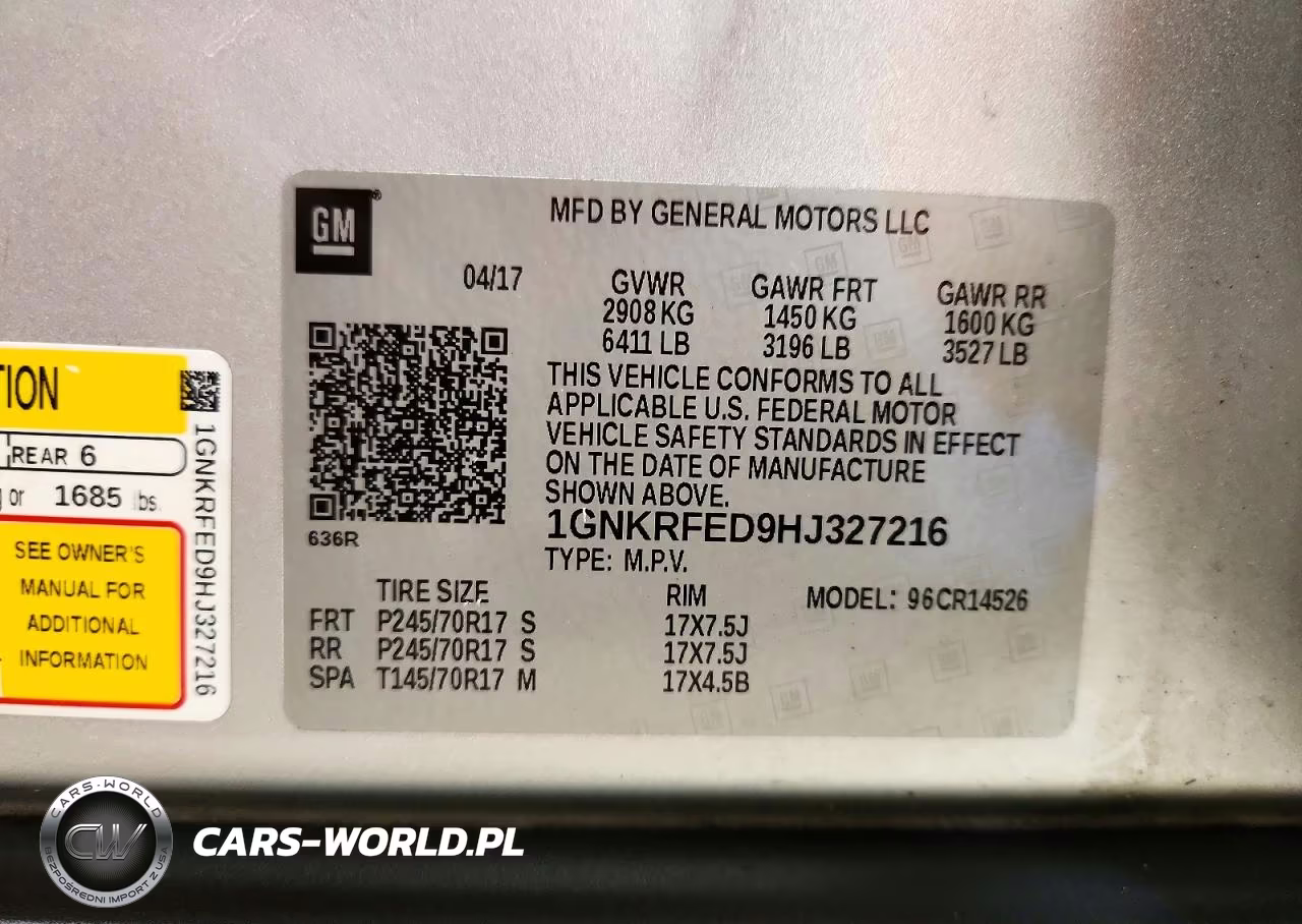 2017 Chevrolet Traverse Ls VIN:1GNKRFED9HJ327216 - 13