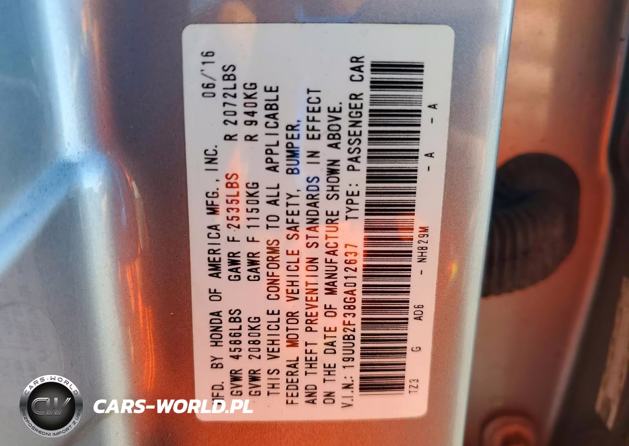 2016 Acura Tlx VIN:19UUB2F38GA012637 - 12