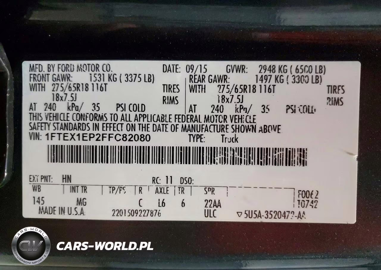2015 Ford F150 Super Cab VIN:1FTEX1EP2FFC82080 - 12