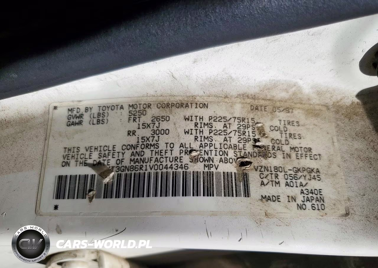 1997 Toyota 4Runner Sr5 VIN:JT3GN86R1V0044346 - 12
