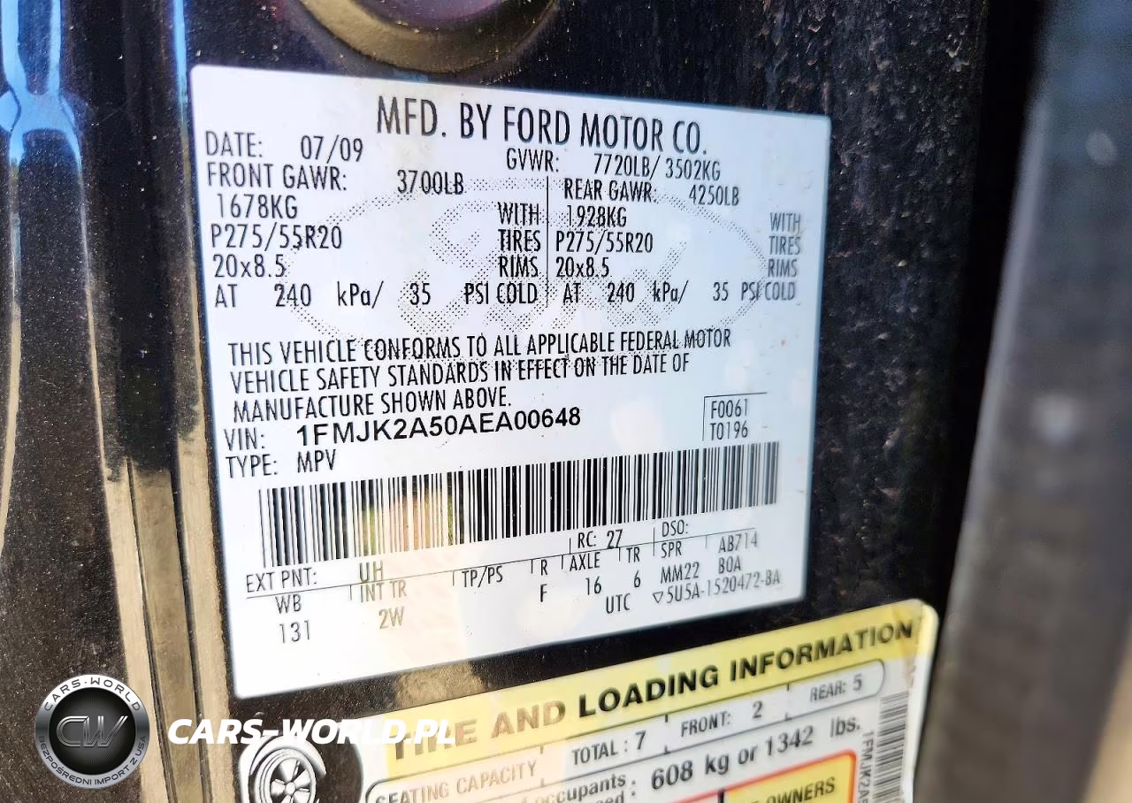 2010 Ford Expedition El Limited VIN:1FMJK2A50AEA00648 - 13